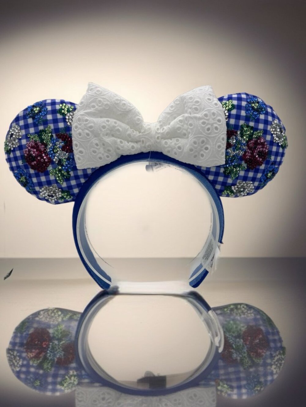 Authentic Disney Parks Floral Crystal Minnie Ears | Glass Rhinestone Custom